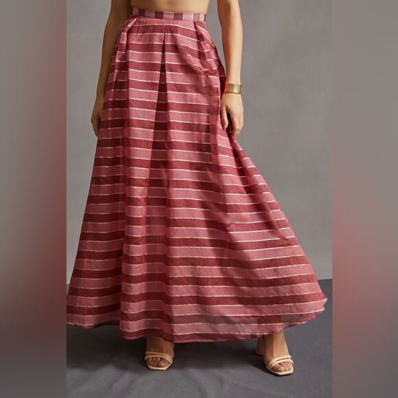 Anthropologie Eva Franco Striped Ball Skirt - Picture 2 of 3